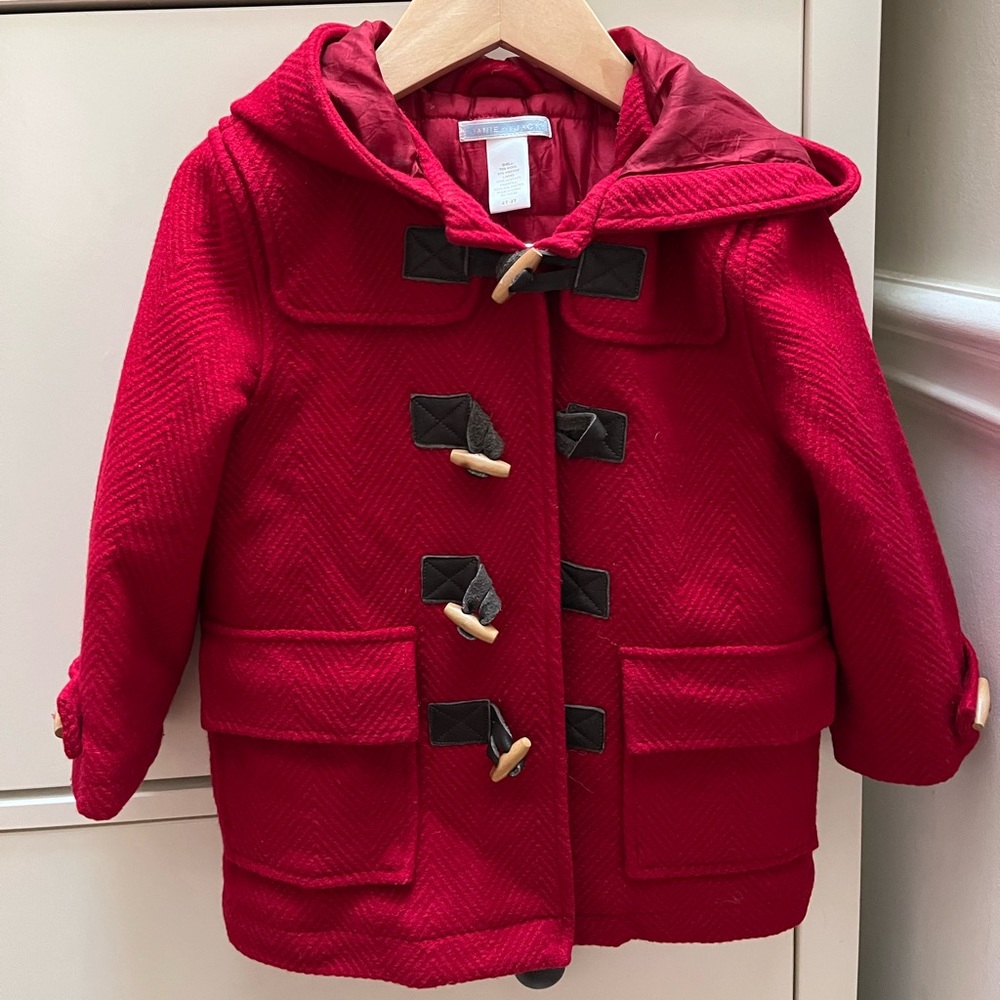 Janie and Jack Kids Boys Girls Toggle Coat 2T 3T